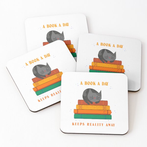 Item preview, A Book A Day Keeps Reality Away | Cute Book Lover Reading Design designed and sold by swdesigns714.