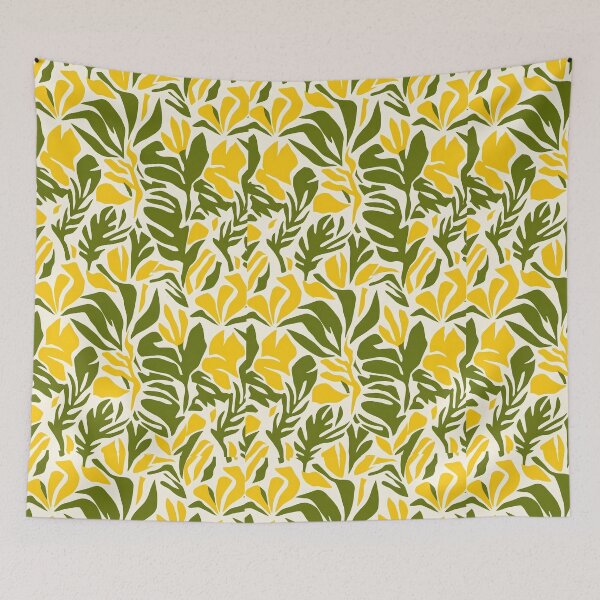 Item preview, Matisse Inspired Organic Leaf Cut Out Seamless Pattern designed and sold by InkedHorizon.