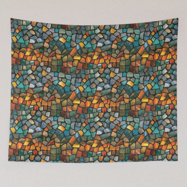 Item preview, Colorful Stained Glass Mosaic Tile Pattern designed and sold by NTGUILTY.