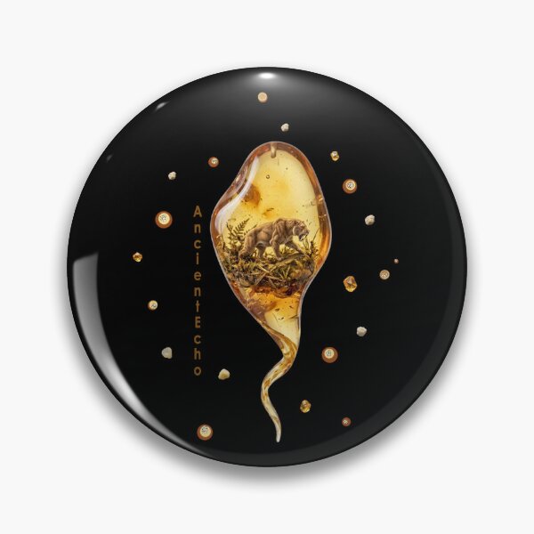 Item preview, Ancient Echo - Amber Drop with Smilodon designed and sold by Herzbaumatelier.