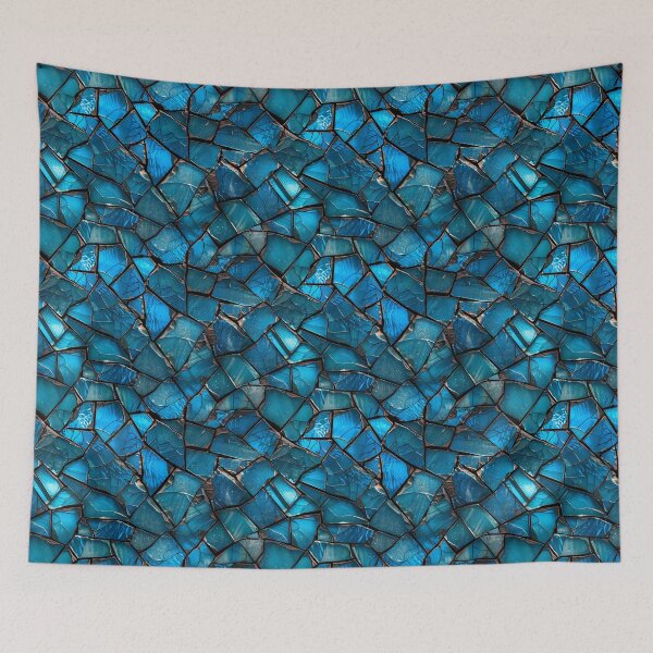 Item preview, Deep Blue Broken Glass Mosaic Pattern designed and sold by NTGUILTY.
