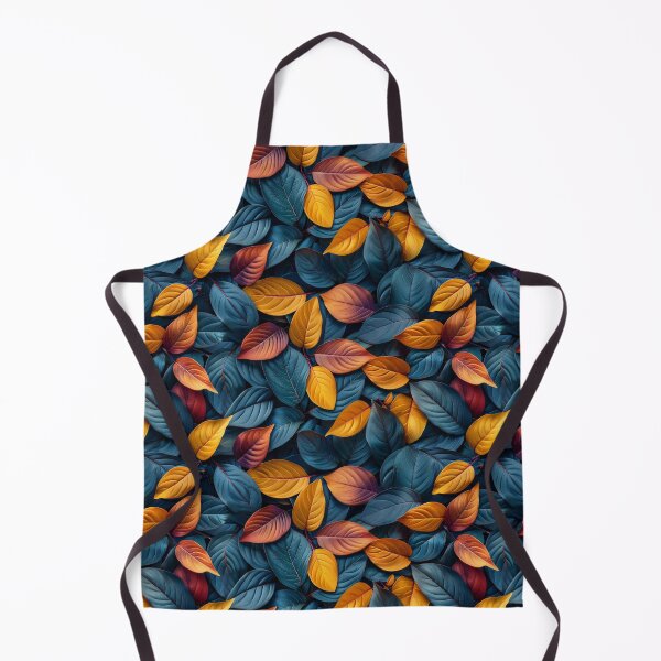 Item preview, Deep Navy and Forest Teal Moody Leaf Pattern designed and sold by NTGUILTY.