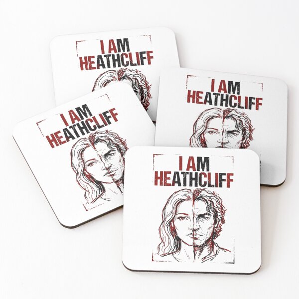 Artikelvorschau, Ich bin Heathcliff Red Gothic Zitat Wuthering Heights entworfen und verkauft von Fenay Designs.