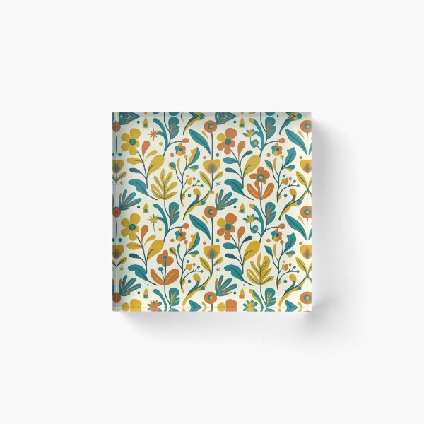 Item preview, Modern Folk Art Floral Seamless Pattern designed and sold by InkedHorizon.