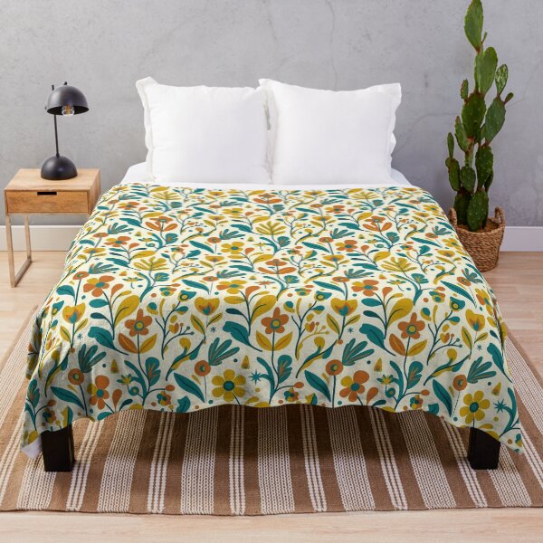 Item preview, Modern Folk Art Floral Seamless Pattern designed and sold by InkedHorizon.