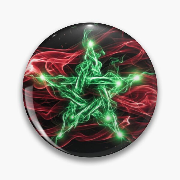 Item preview, Morocco Flag Abstract Energy Smoke Art designed and sold by FUIRY .