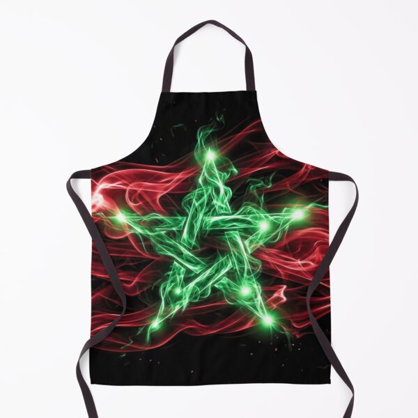 Item preview, Morocco Flag Abstract Energy Smoke Art designed and sold by FUIRY .