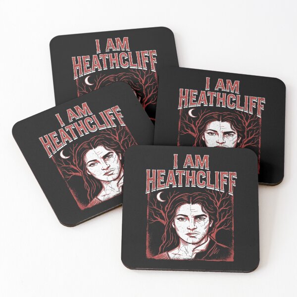 Aperçu de l'œuvre Je suis Heathcliff Wuthering Heights Split Face Graphic créée et vendue par Fenay Designs.