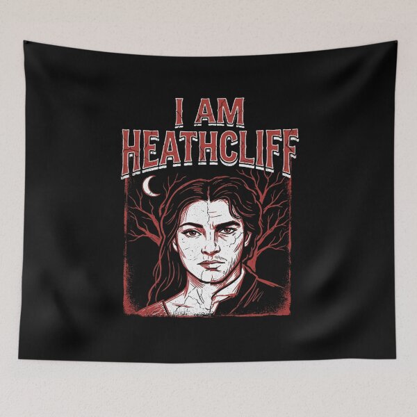 Item preview, I Am Heathcliff Wuthering Heights Split Face Graphic designed and sold by Fenay Designs.