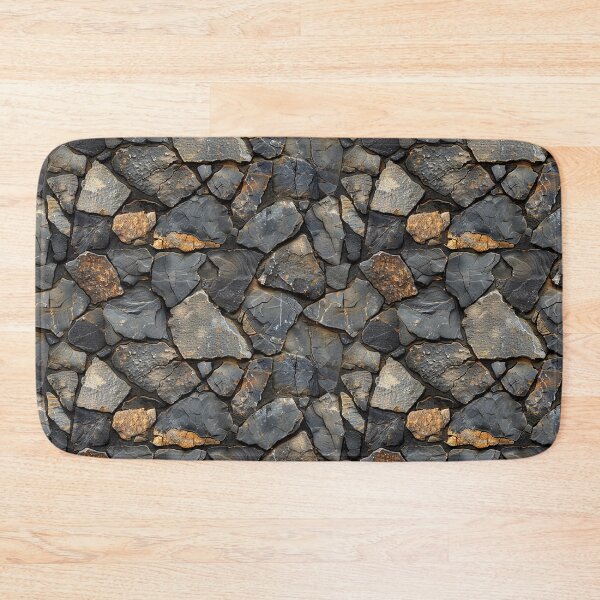 Item preview, Rustic Natural Slate Stone Wall Seamless Texture Pattern designed and sold by NTGUILTY.