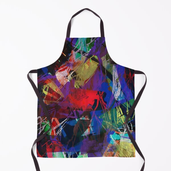 Item preview, Electric Urban Abstract Wall Art Vibrant Neo Expressionist Mixed Media  Modern Cyberpunk Decor designed and sold by NickDedidis.
