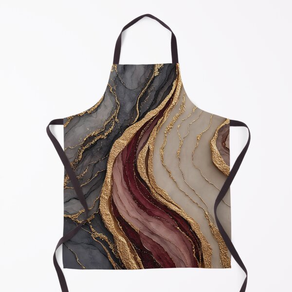 Item preview, Beautiful Crimson and Slate Fluid Gemstone with Gold designed and sold by Nine Lives Studio.