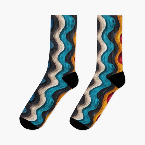 Item preview, Vibrant Groovy Wavy Stripe Abstract Pattern designed and sold by NTGUILTY.