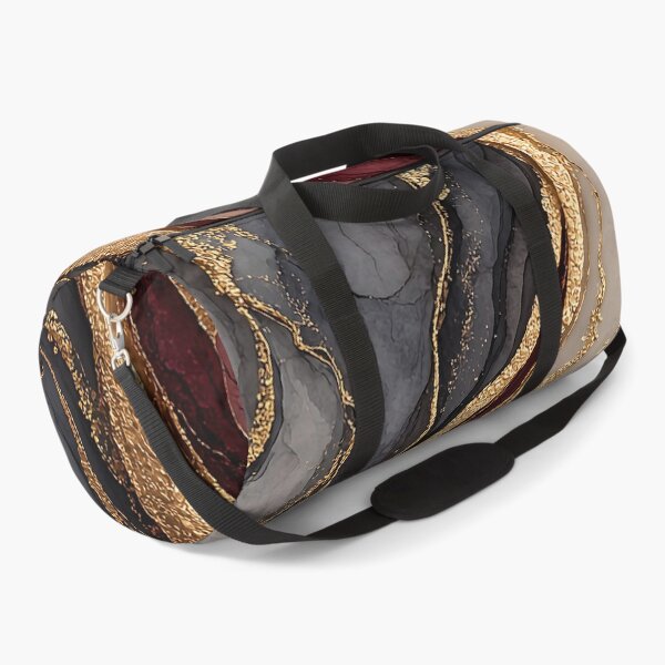 Item preview, Beautiful Crimson and Slate Fluid Gemstone with Gold designed and sold by Nine Lives Studio.