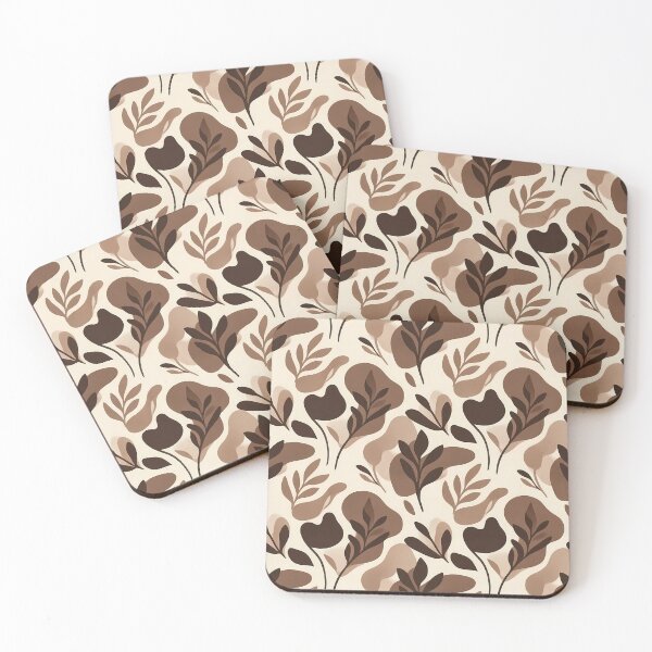 Item preview, Mocha Mousse Abstract Organic Shapes Seamless Pattern designed and sold by InkedHorizon.