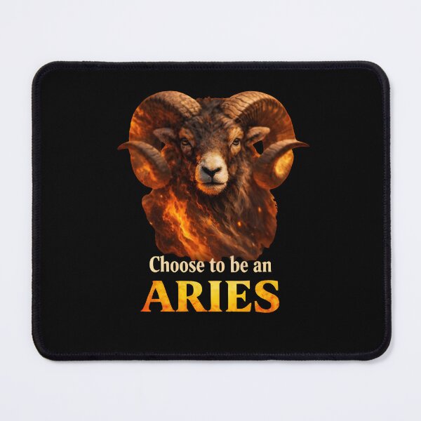 Item preview, Choose to Be an Aries Bold Ram Portrait designed and sold by Zodiac Celestial Art.