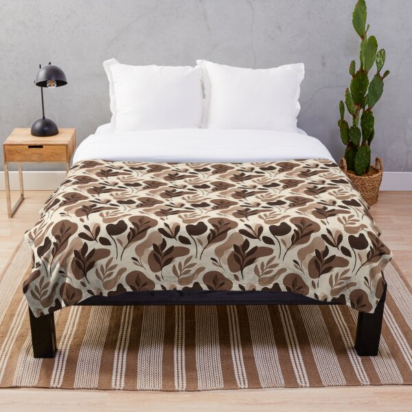 Item preview, Mocha Mousse Abstract Organic Shapes Seamless Pattern designed and sold by InkedHorizon.