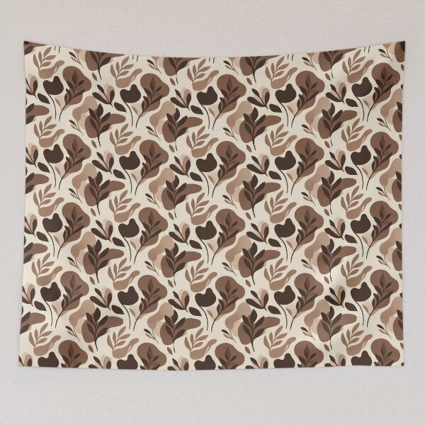Item preview, Mocha Mousse Abstract Organic Shapes Seamless Pattern designed and sold by InkedHorizon.