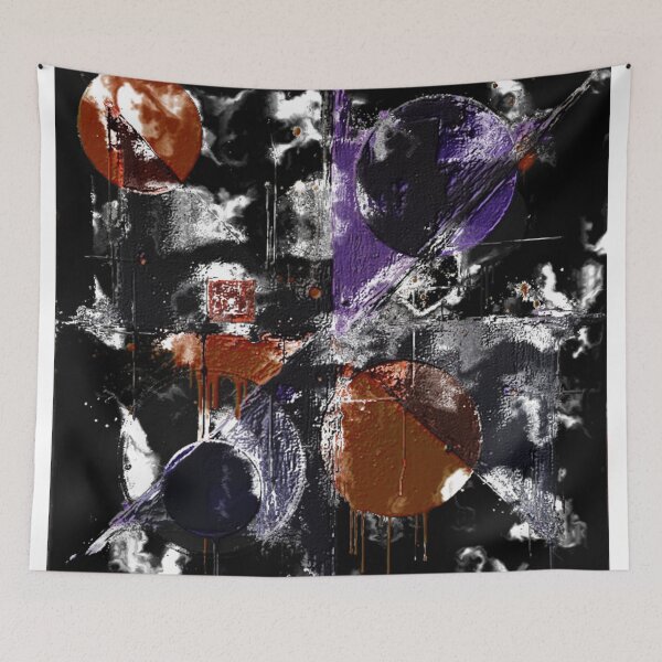 Item preview, orbital tension dark carnival colorful geometric abstract design designed and sold by SmashingDeals.