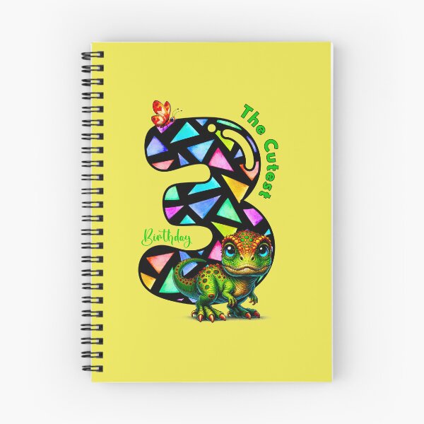 Artikelvorschau, Drei Rex Geburtstagsdinosaurier entworfen und verkauft von Doodle-Bloom.