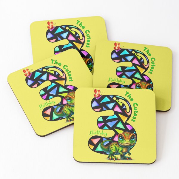 Item preview, Three Rex Birthday Dinosaur designed and sold by Doodle-Bloom.