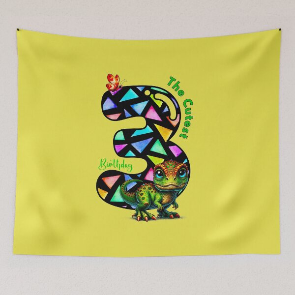 Item preview, Three Rex Birthday Dinosaur designed and sold by Doodle-Bloom.