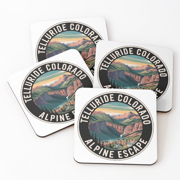 Item preview, Telluride Colorado Alpine Escape Sticker – Vintage San Juan Mountains Travel Design designed and sold by pod24.
