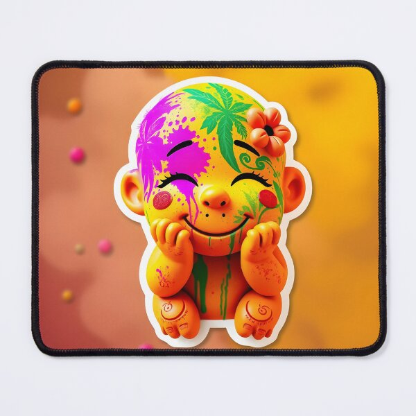 Item preview, Smiling Holi Baby with Vibrant Colors designed and sold by Teewave-Ashish.