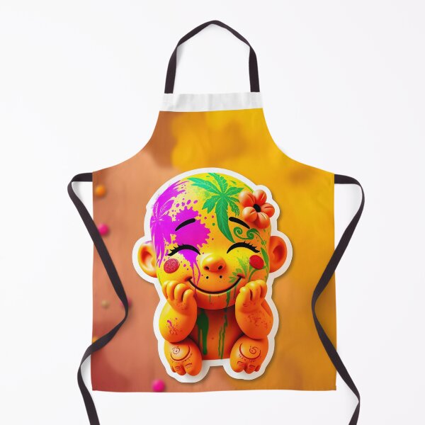 Item preview, Smiling Holi Baby with Vibrant Colors designed and sold by Teewave-Ashish.
