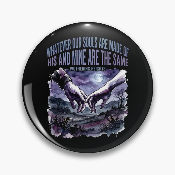 Item preview, Watercolor Wuthering Heights Souls Quote Holding Hands designed and sold by Fenay Designs.