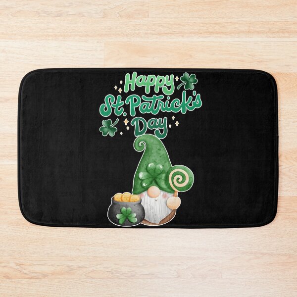 Aperçu de l'œuvre Joyeuse Saint-Patrick ! Trèfle, lutin vert irlandais, design amusant créée et vendue par Ladys-Gents.