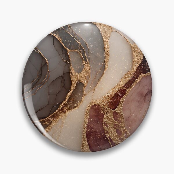 Item preview, Dreamy Burgundy and Slate Fluid Gemstone with Gold designed and sold by Nine Lives Studio.