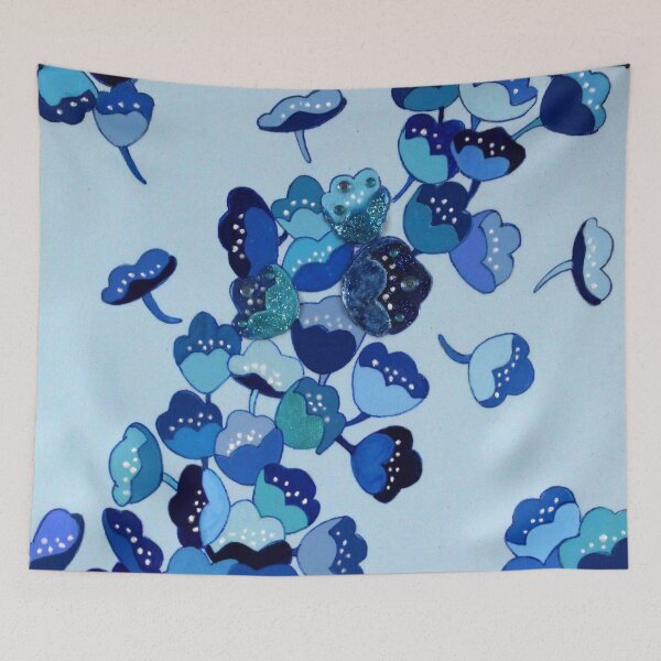 Item preview, Small blue flowers 2 designed and sold by Ginette Ash.