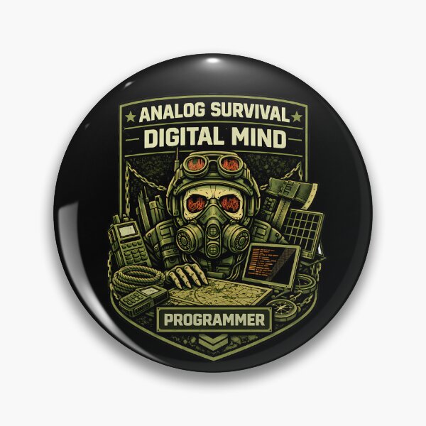 Item preview, Analog Survival Digital Mind designed and sold by Tactical Override.