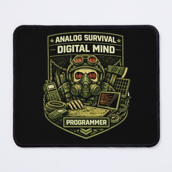 Item preview, Analog Survival Digital Mind designed and sold by Tactical Override.