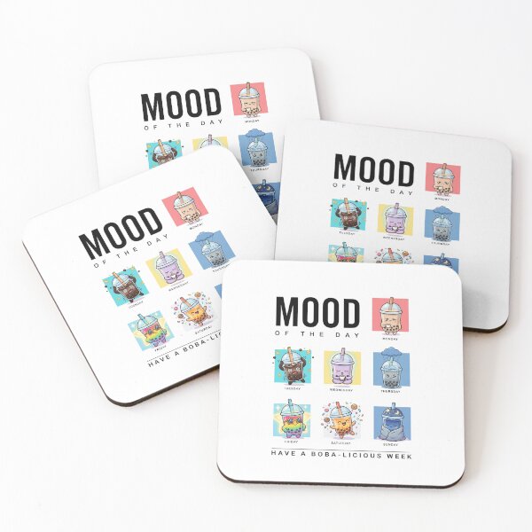 Item preview, Mood of the Day Boba Tea – Cute Kawaii Bubble Tea Week Mood Design designed and sold by ThreadThatSpeak.