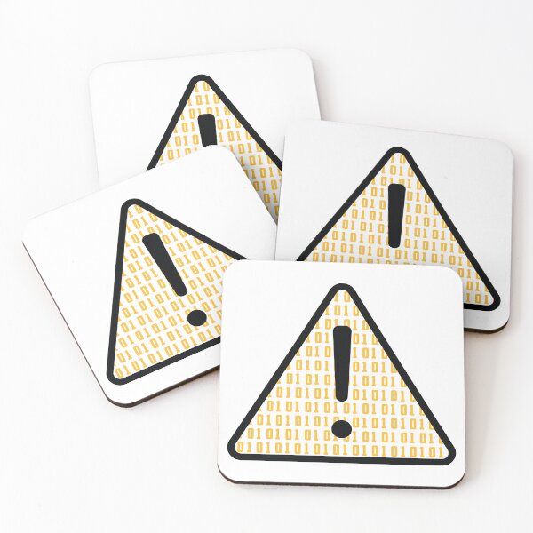 Item preview, Binary Danger – Cyber Security Warning Symbol with Binary Code | Hacker & Digital Threat Design designed and sold by WordPlayStudio.