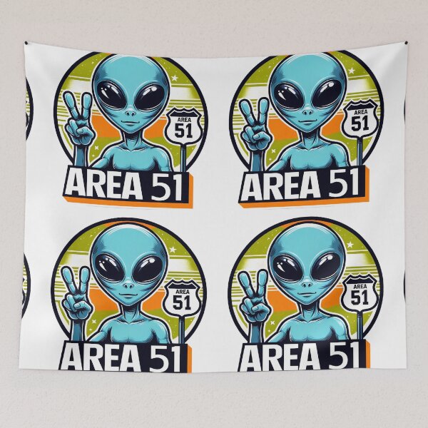 Item preview, Area 51 Peace Alien designed and sold by RobertMartinArt.