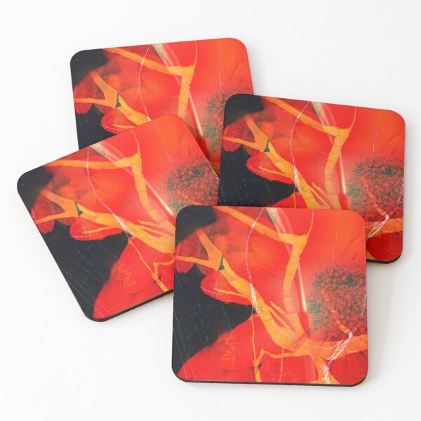 Item preview, Velvet Crimson Floral Macro Vibrant Red Botanical Wall Art Minimalist Nature Statement Piece designed and sold by NickDedidis.