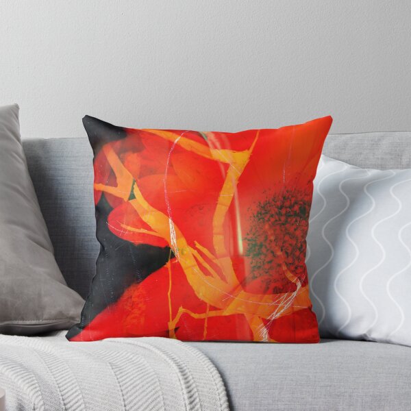 Item preview, Velvet Crimson Floral Macro Vibrant Red Botanical Wall Art Minimalist Nature Statement Piece designed and sold by NickDedidis.