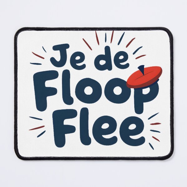 Item preview, Je de Floop Flee – FRIENDS Inspired Joey French Joke with Red Beret | Funny Pop‑Culture Sticker & Tee designed and sold by Nene's design.