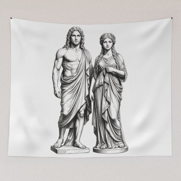 Item preview, Young men and women in ancient costumes designed and sold by PP&RAINBOW SHOP.