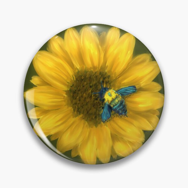 Item preview, Sunflower carpenter bee  designed and sold by AziJ-Designs.