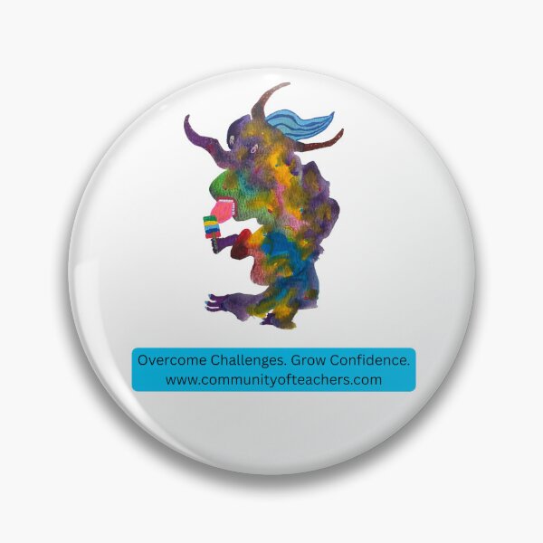Item preview, Overcome Challenges Grow Confidence – Confidence Creature Motivation for Teachers & Students designed and sold by Joshua Faden | Confidence Creatures.