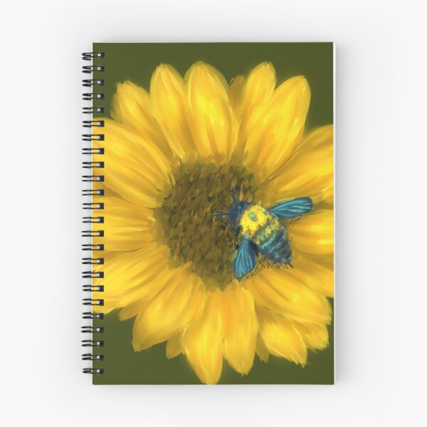 Item preview, Sunflower carpenter bee  designed and sold by AziJ-Designs.