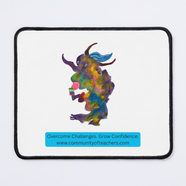 Item preview, Overcome Challenges Grow Confidence – Confidence Creature Motivation for Teachers & Students designed and sold by Joshua Faden | Confidence Creatures.