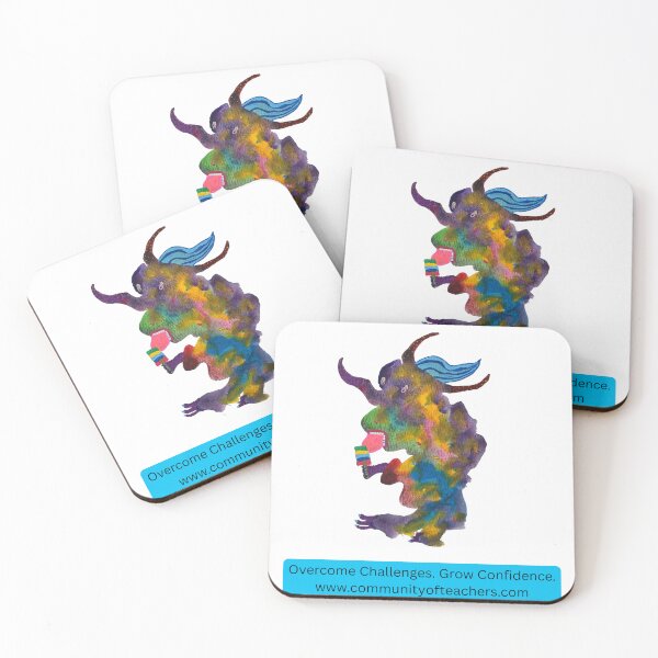 Item preview, Overcome Challenges Grow Confidence – Confidence Creature Motivation for Teachers & Students designed and sold by Joshua Faden | Confidence Creatures.