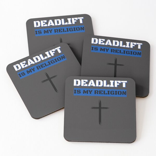 Item preview, Deadlift is My Religion - Funny Gym Gift for Weightlifters & Powerlifters designed and sold by BearLoveDesign.