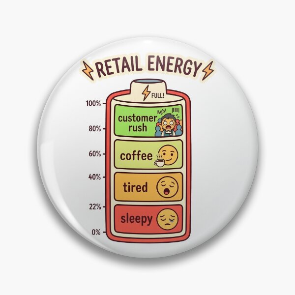 Item preview, Target Team Member - Retail Energy Battery Meter Design designed and sold by WowDezign.