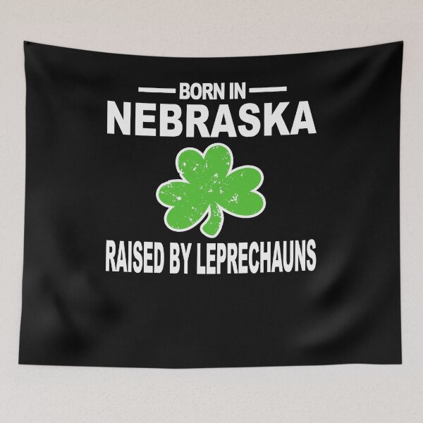 Item preview, Saint Patricks Nebraska Shirt Raised By Leprechauns Shamrock designed and sold by shoppzee.